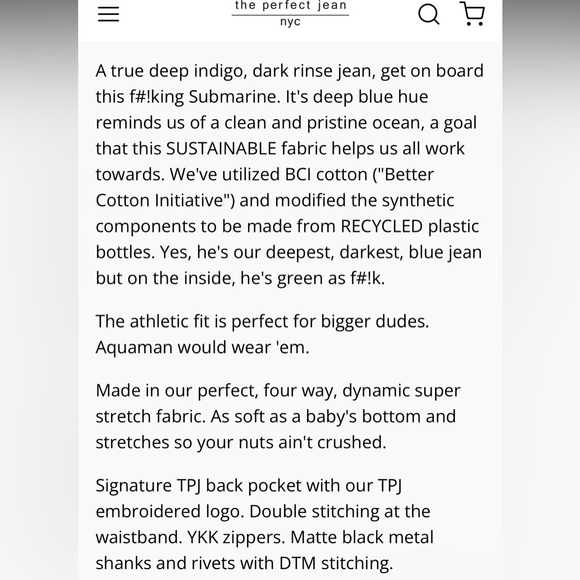 Athletic Fit / Submarine (Deep Blue), 33x30 comfort stretch jeans - Picture 2 of 5